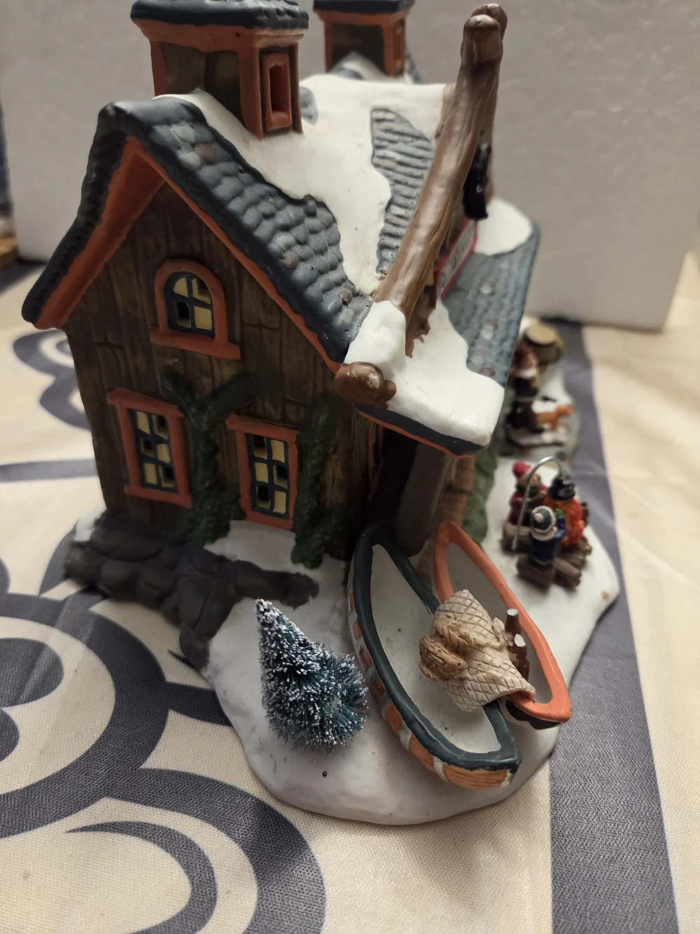 Frost Fishing Shop Holiday Village Figurine - Collectible
